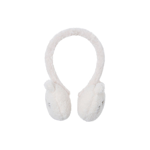 Cream Cat Fuzzy Earmuffs