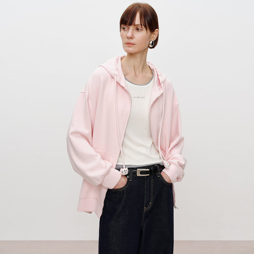 Candy Pink Hooded Jacket