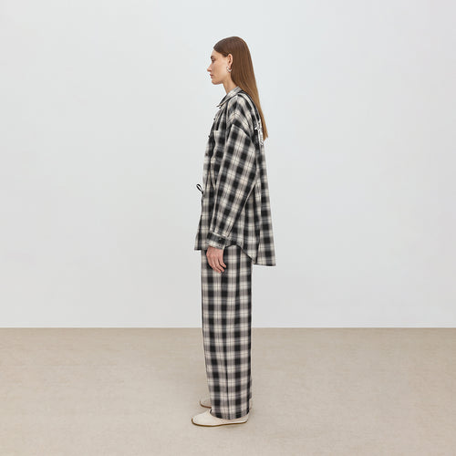 Black & White Vintage Plaid Pants