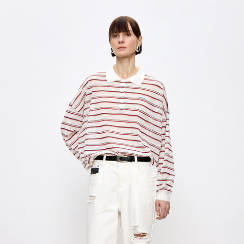 Coco Berry Stripe Knit Top