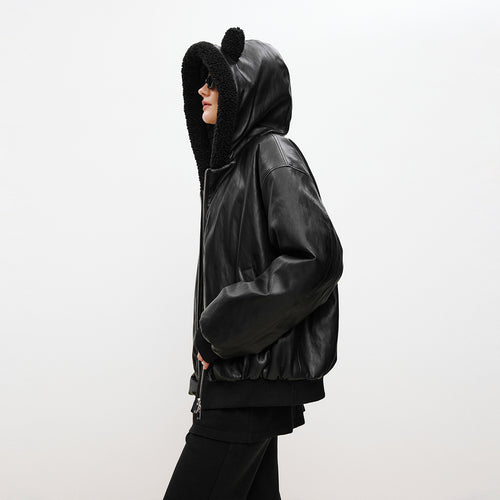 Cat Ear Hooded Puffer Jacket