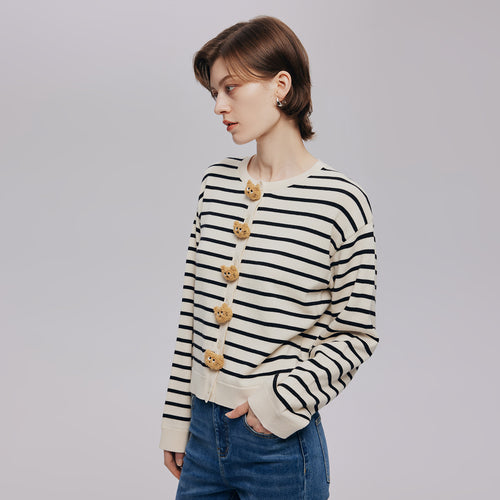 U-Cat Striped Cardigan