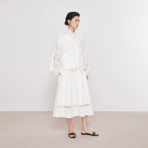 Misty Sheer Floral Jacquard Jacket