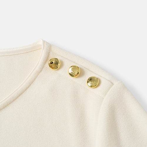Little Golden Bean Acetate Splicing Top