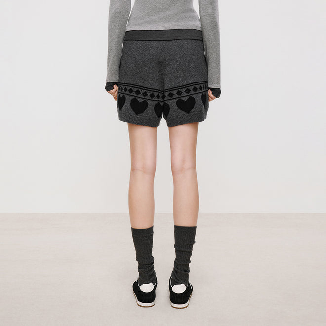 Fair Isle Wool Shorts
