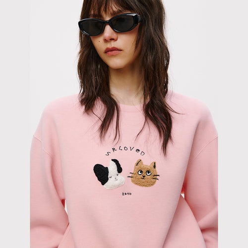 Meow Woof Cotton Candy Sweatshirt