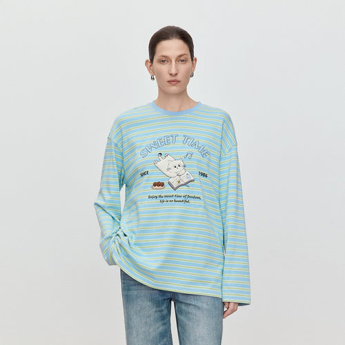 Early Spring Striped Long Sleeve Tee