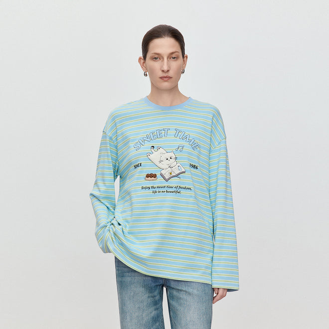 Early Spring Striped Long Sleeve Tee