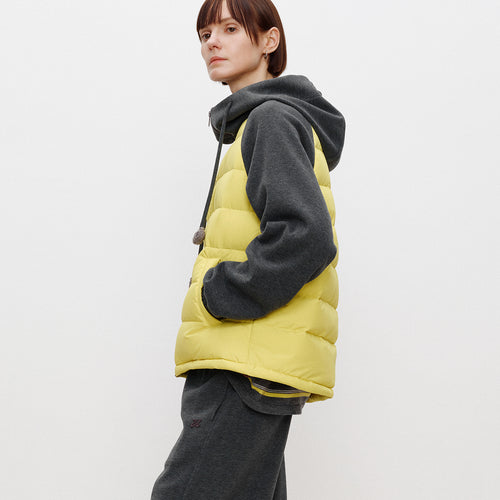 Grey & Yellow Down Jacket