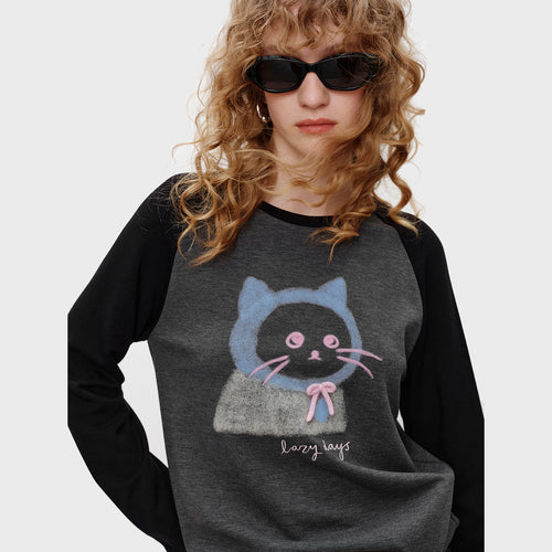 U.dengdeng Hooded Cat Tee