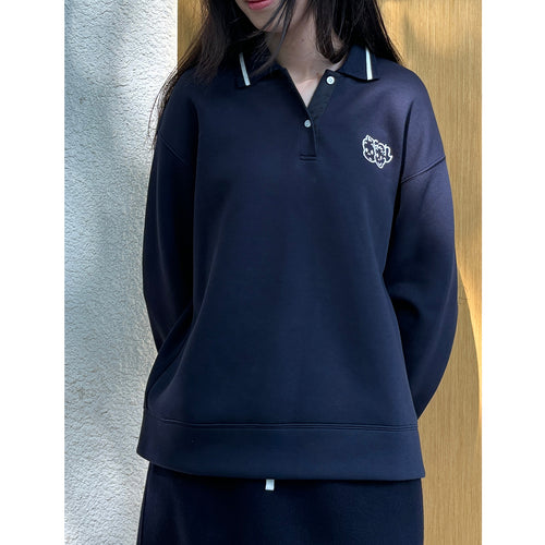 Polo Neck Sweatshirt