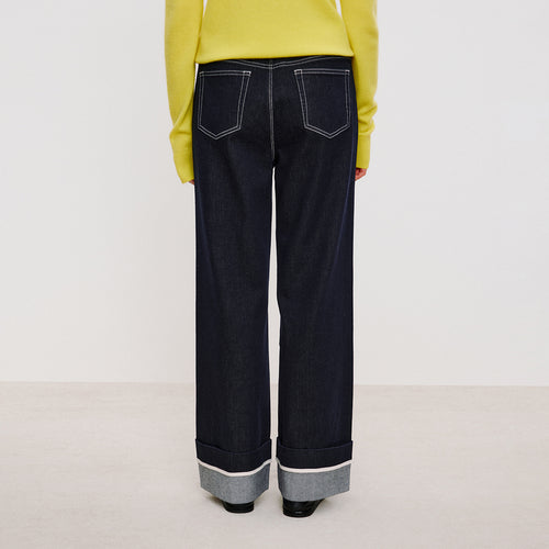 Relaxed Cuffed Jeans