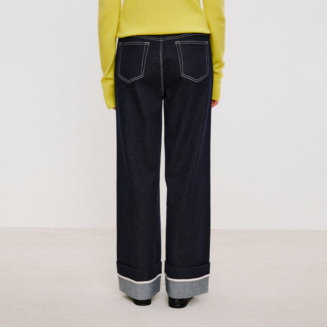 Relaxed Cuffed Jeans