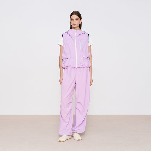 Soft Mist Purple Outdoor Cargo Vest
