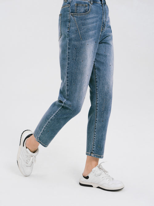 Hot Drill Denim Carrot Pants