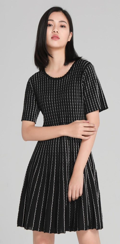 Black Flare Dress - Urlazh New York