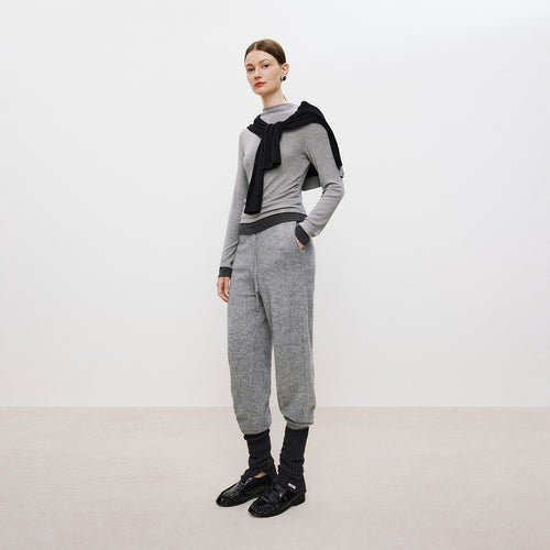Half-Turtleneck Mock-Layer Tee