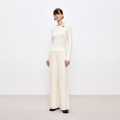 Cloud Coconut Off-Shoulder Sweater