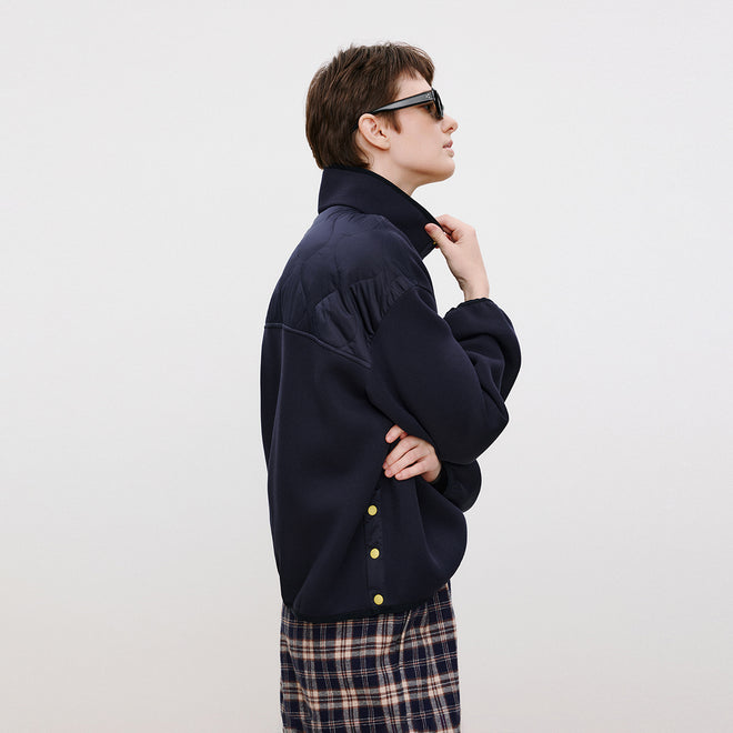 Slogan Navy Sweatshirt