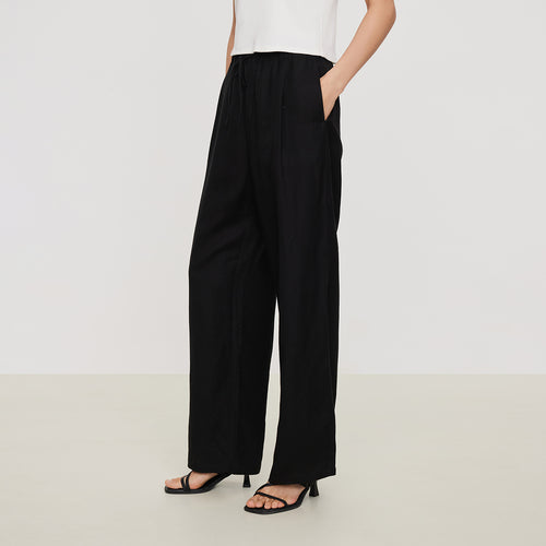 Washed Hemp Styling Pants