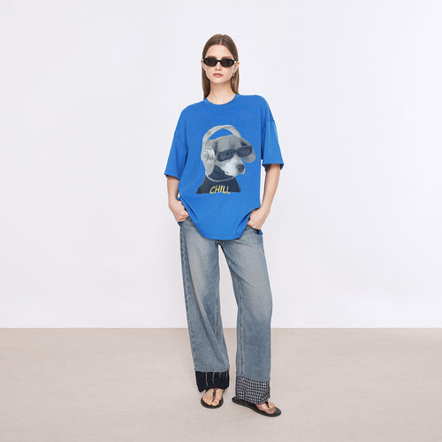 Edgy Patchwork Denim Pants