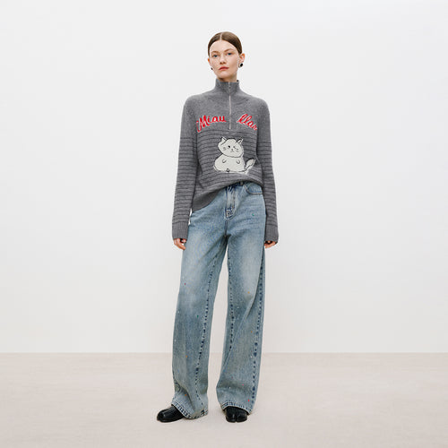 Colorful Rhinestone Jeans