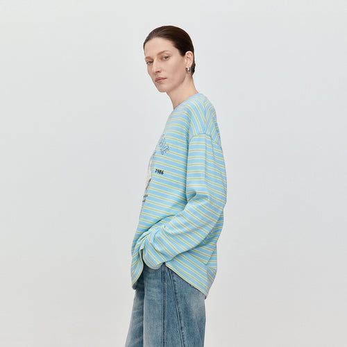 Early Spring Striped Long Sleeve Tee