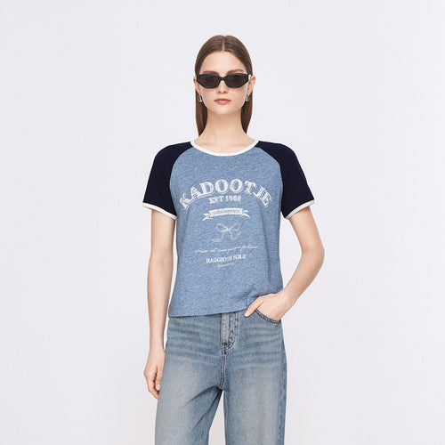 Deep Sea Raglan Trim T-Shirt