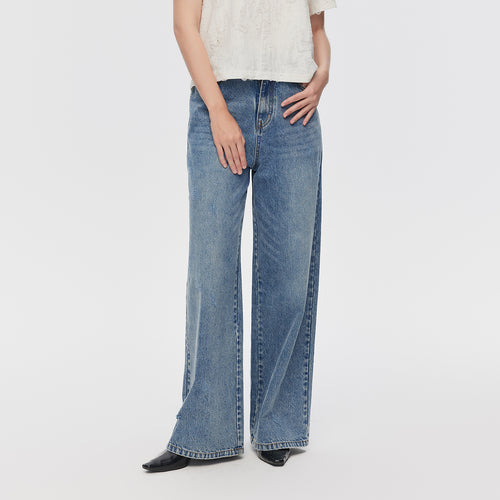 Vintage Blue Wide Leg Jeans