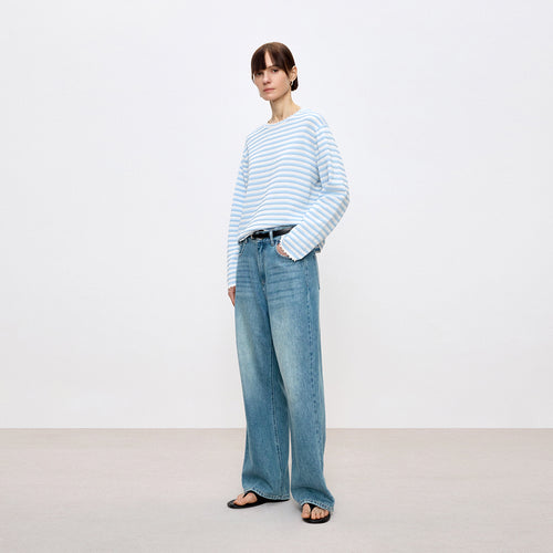Sea Salt Stripe Cover-Up
