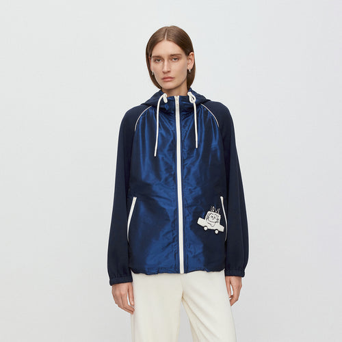 Playful Cat Hooded Jacket