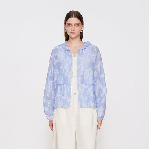 Clipped Floral Jacket