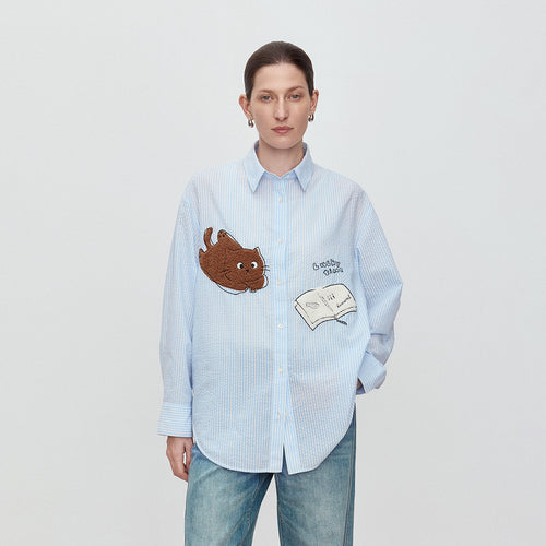 Reading Time Striped Shirt