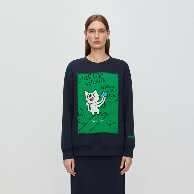 Playful Cat Sweatshirt