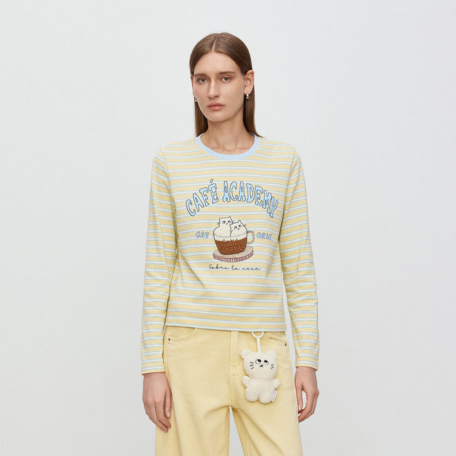 Lemon Bubble Striped Tee