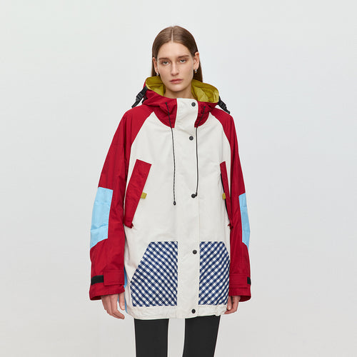 Color-Block Hooded Jacket