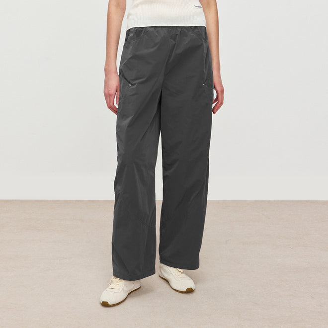 Charcoal Curved Cargo Pants