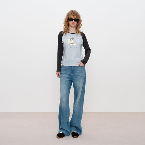 U.dengdeng Vacation Color-Block Tee