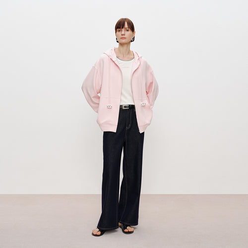 Candy Pink Hooded Jacket