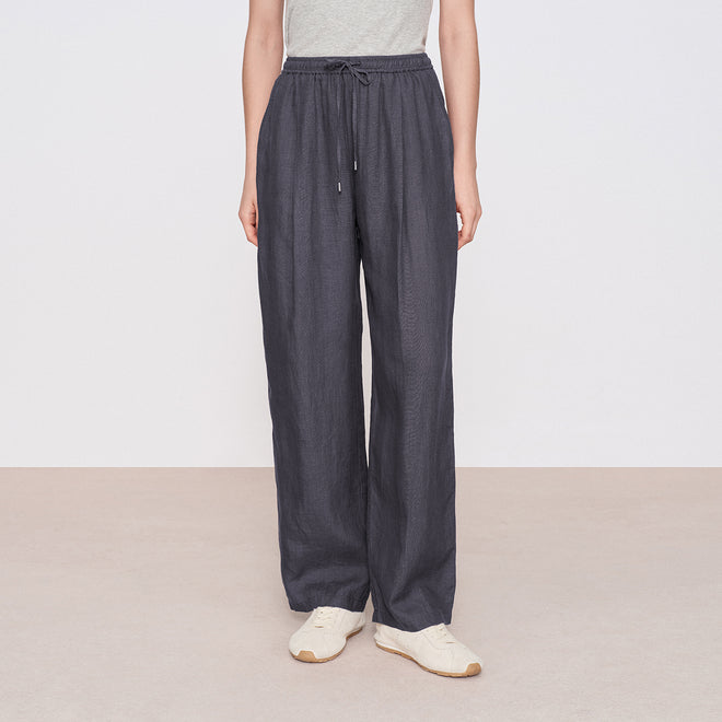 Hemp Pleated Pants