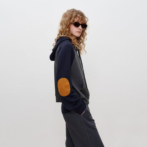 Hooded Color-Block Jacket