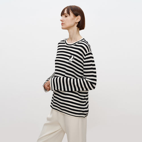 Black & White Stripe Sweater