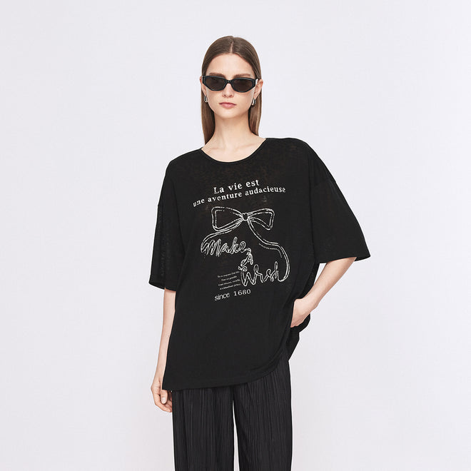ightweight Bow T-Shirt