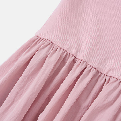 Ballet Knit & Woven Stripe Dress