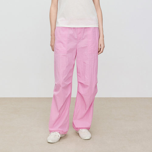 Rose Pink Parachute Pants