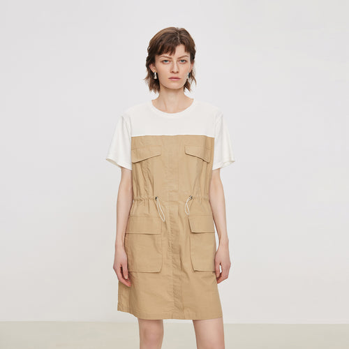 Two Piece Patch Pocket Dress