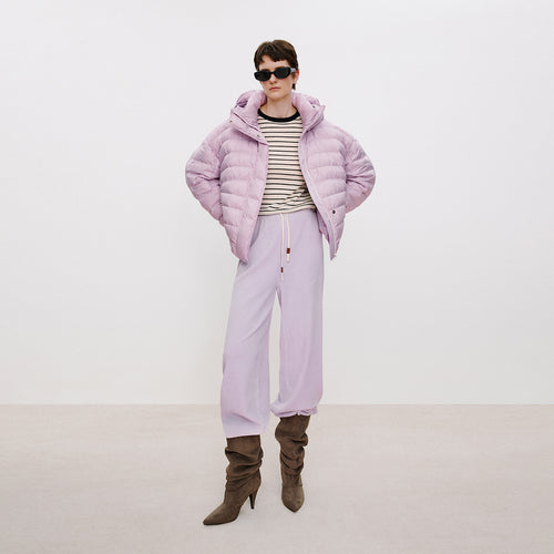 Soft Pink-Purple Down Jacket