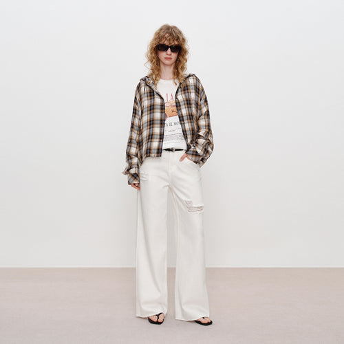 Relaxed Plaid Blouse