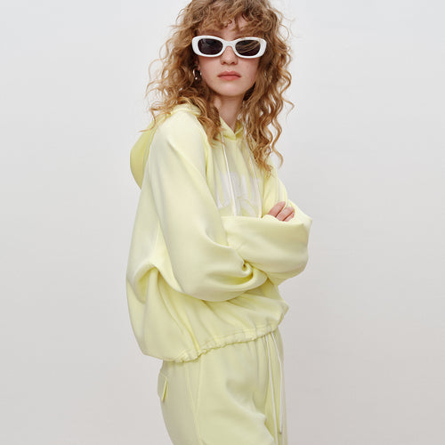 Pistachio Cropped Hoodie