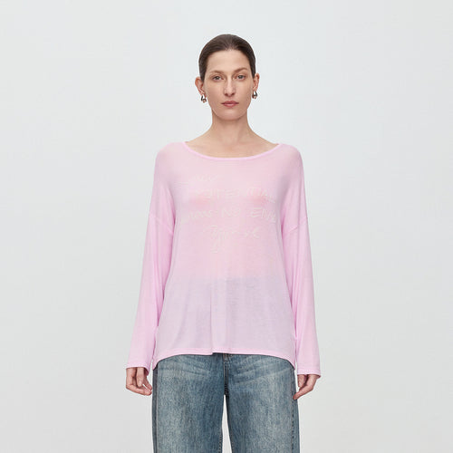 Blush Pink Long Sleeve Tee